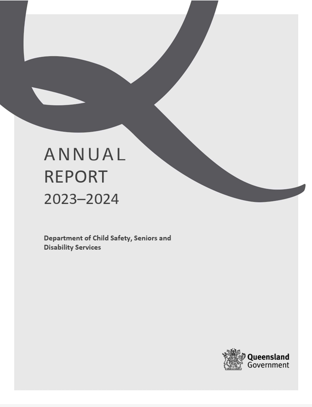 The cover of the annual report for the department of education