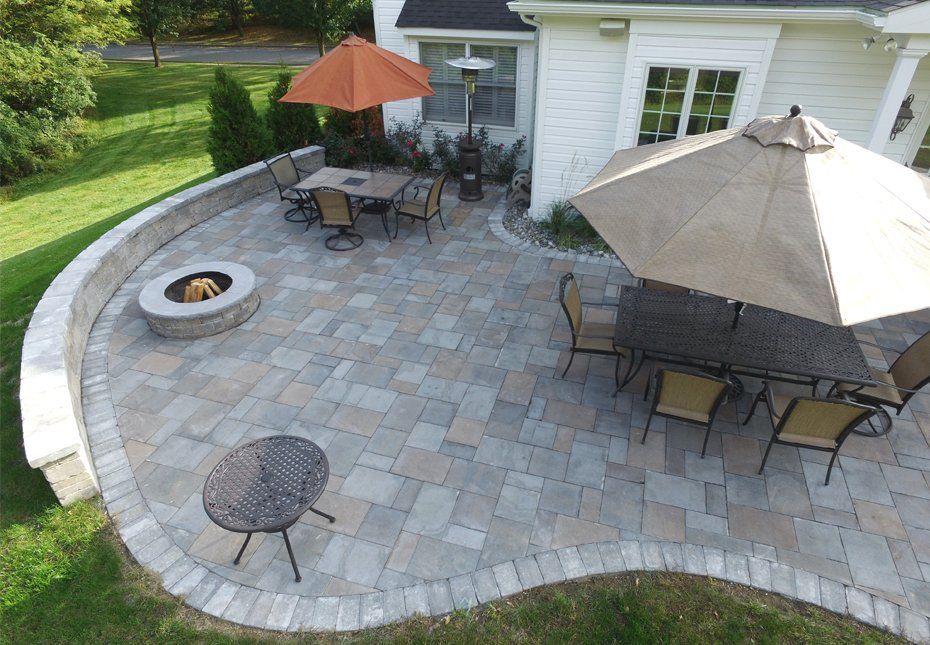 Landscape project in Chester County, fire pits, Chester County patios, Chester County pavers, one day estimate, yard in Chester County, Chester County project team, landscaping in Chester County