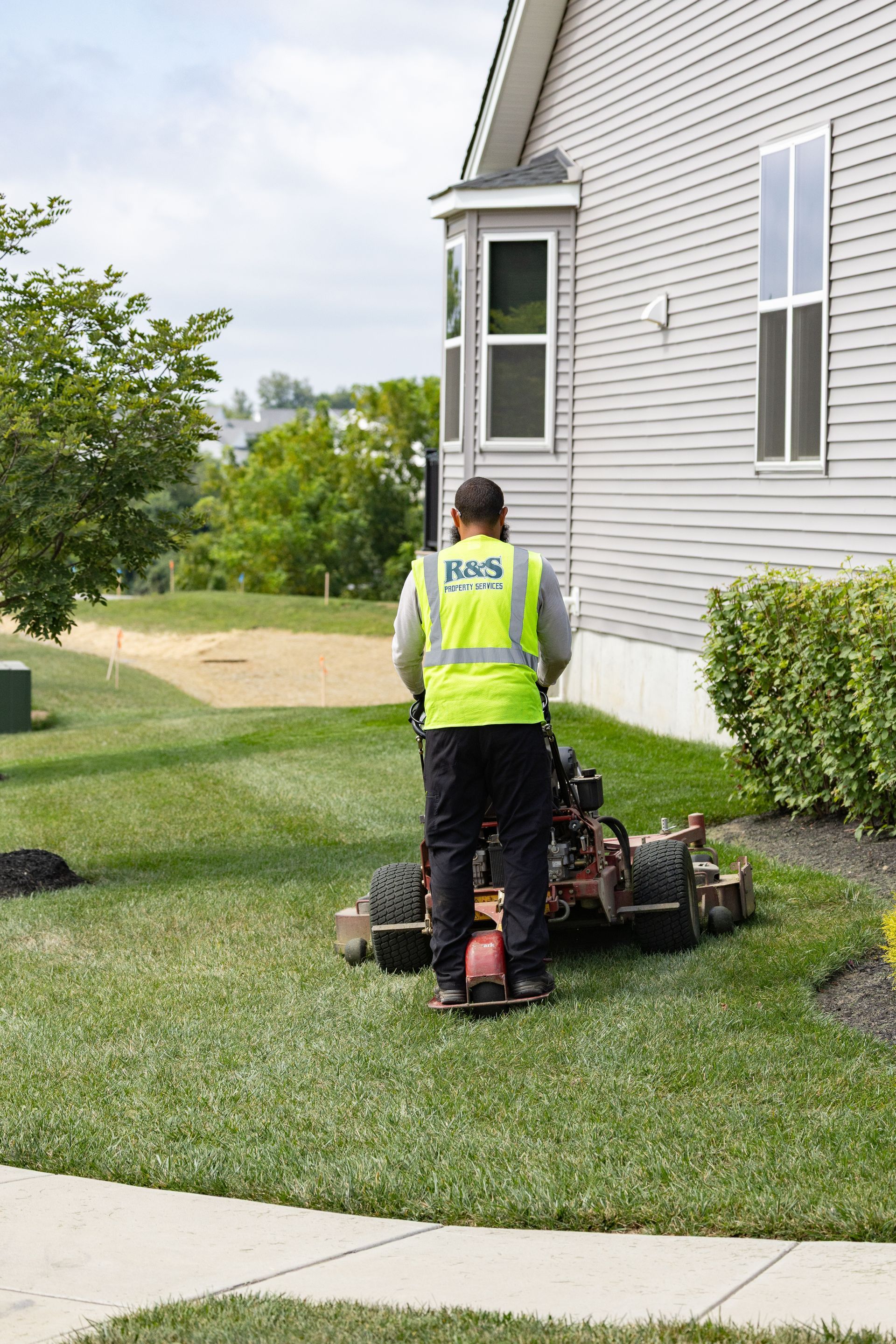 R&S Property Services truck, commercial landscape team for communities, R&S Property Services: Industrial and Commercial Landscaping Chester County, PA