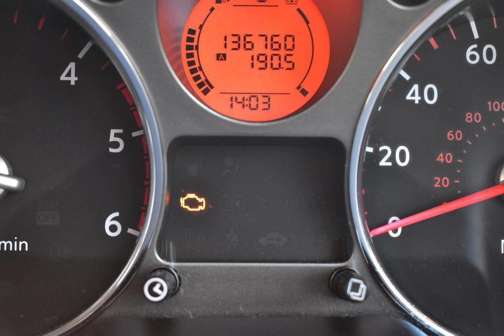 A Close Up of a Car 's Dashboard Showing the Time as 14:03 — CS Mechanical in Gormans Hill, NSW