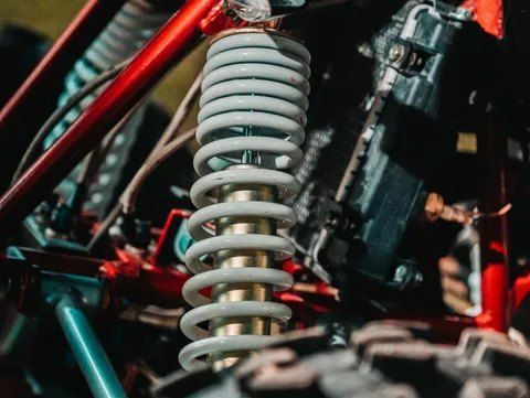 A Close Up of a Shock Absorber on a Vehicle — CS Mechanical in Gormans Hill, NSW