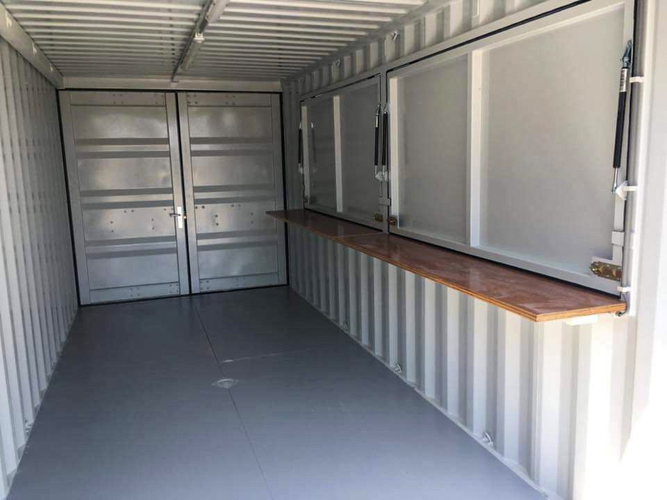 Closed Medium Size White Container — East Coast Containers in Chevallum, QLD