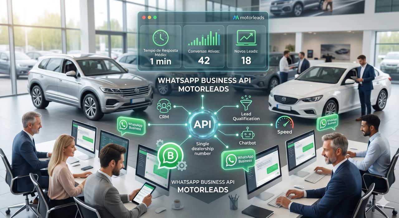 Business meeting with cars in showroom overlaid with connected mobility and data icons