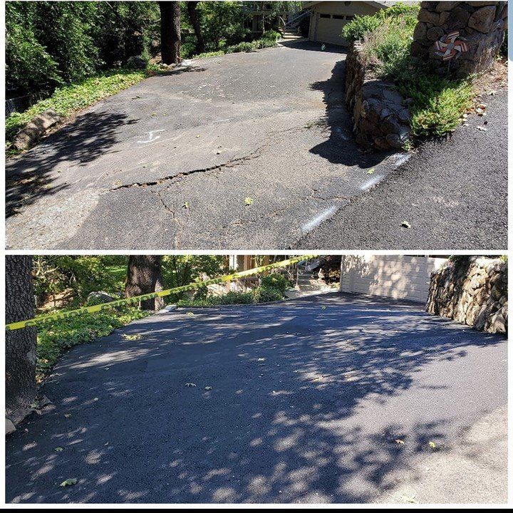Before and After Road Paving — Vacaville, CA — S.A.S. Paving