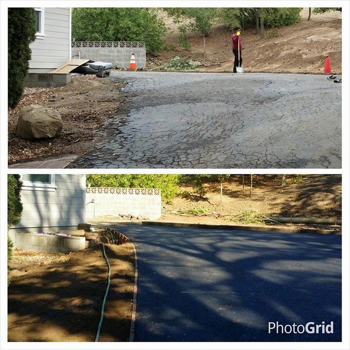 Before and After Driveway — Vacaville, CA — S.A.S. Paving
