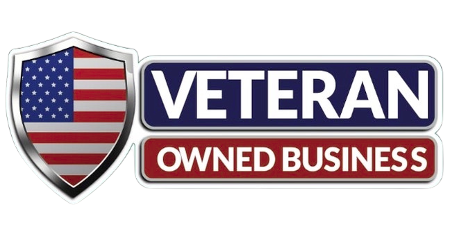 Shield with American flag,