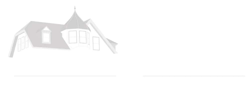 A silhouette of a church with a steeple on a white background.