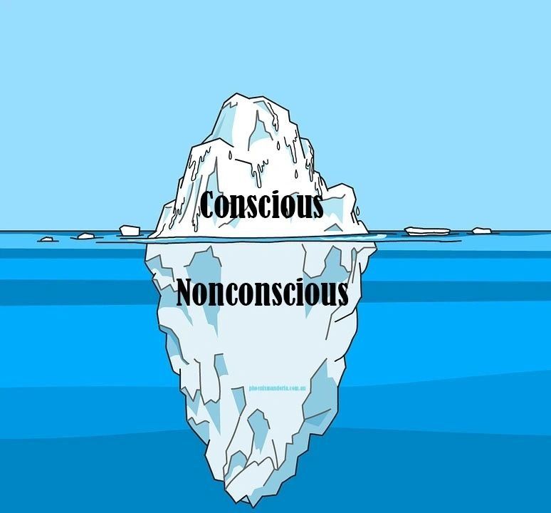 An Iceberg With The Words Conscious And Nonconscious On It — Phoenix Mandorla In Rockhampton City, QLD
