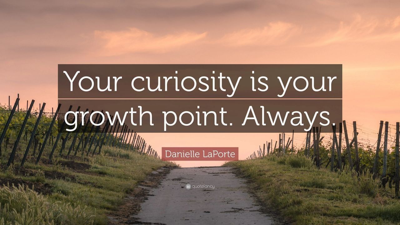 Daniele La Forte Quote Your Curiosity Is Your Growth Point . Always — Phoenix Mandorla In Rockhampton City, QLD