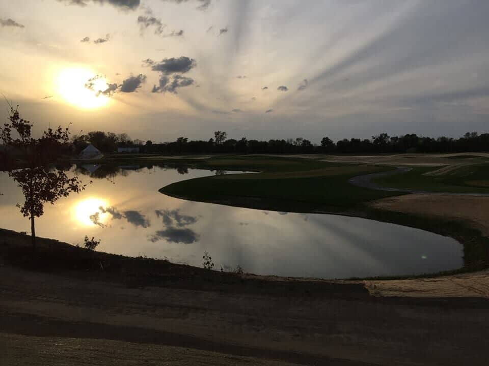 Sunset at Golf Course — Chipping & Putting Areas in Jefferson City, MO
