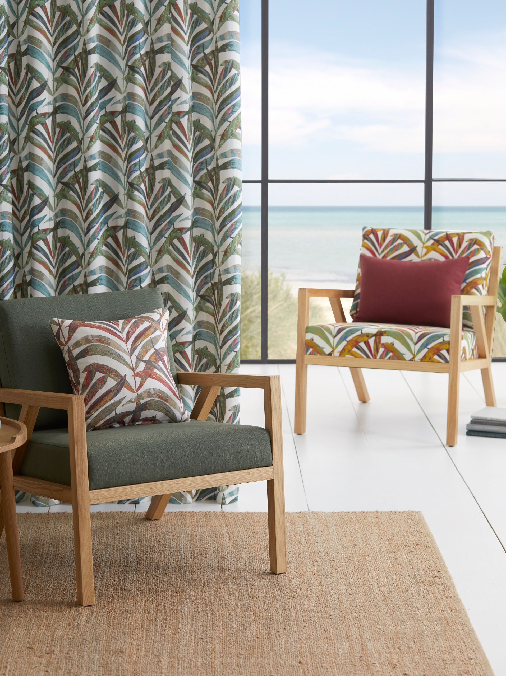 Houses Pattern Curtain — Bundaberg, Qld — Andersons Curtains & Blinds