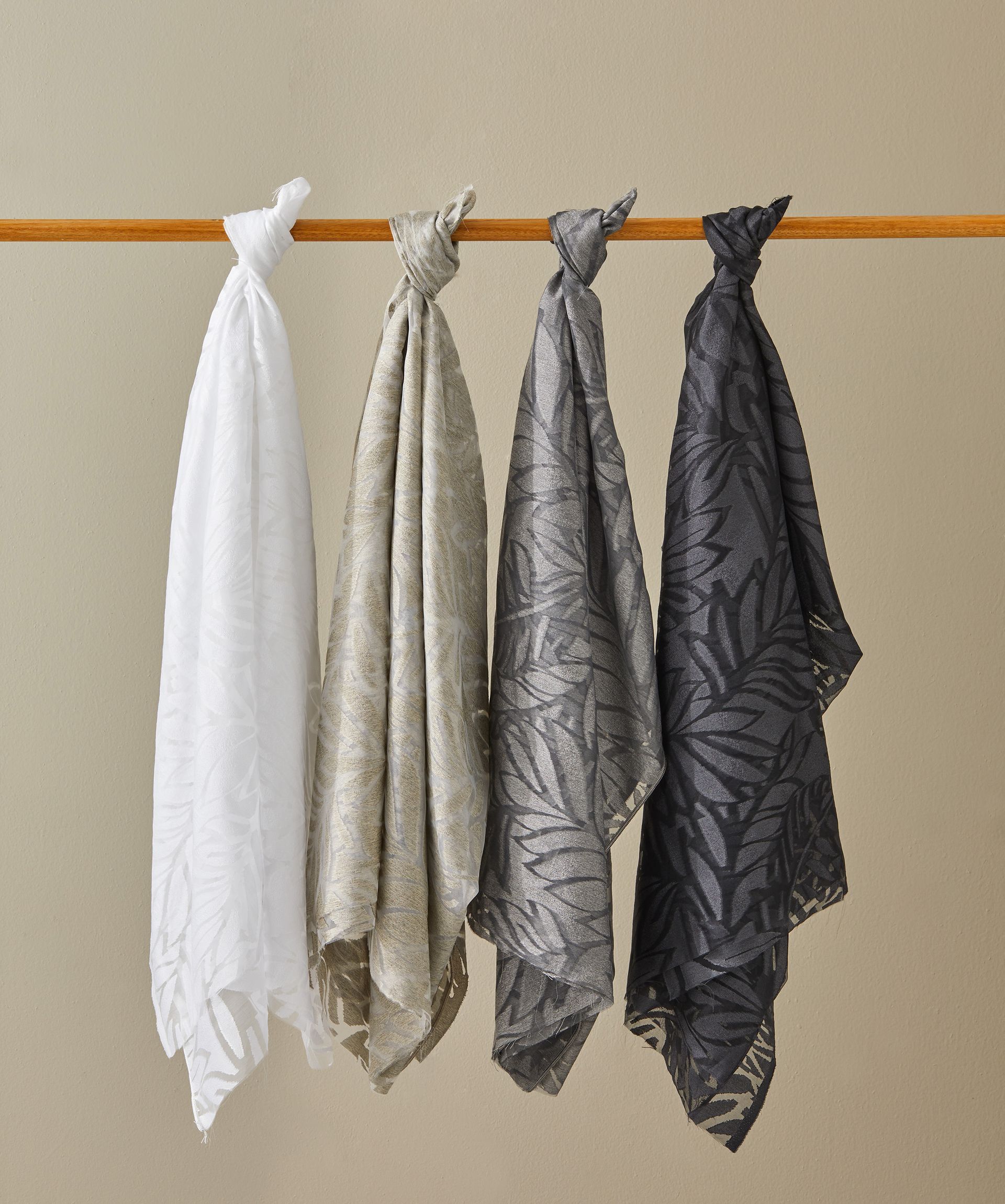 Green & Brown Stripes Curtain — Bundaberg, Qld — Andersons Curtains & Blinds