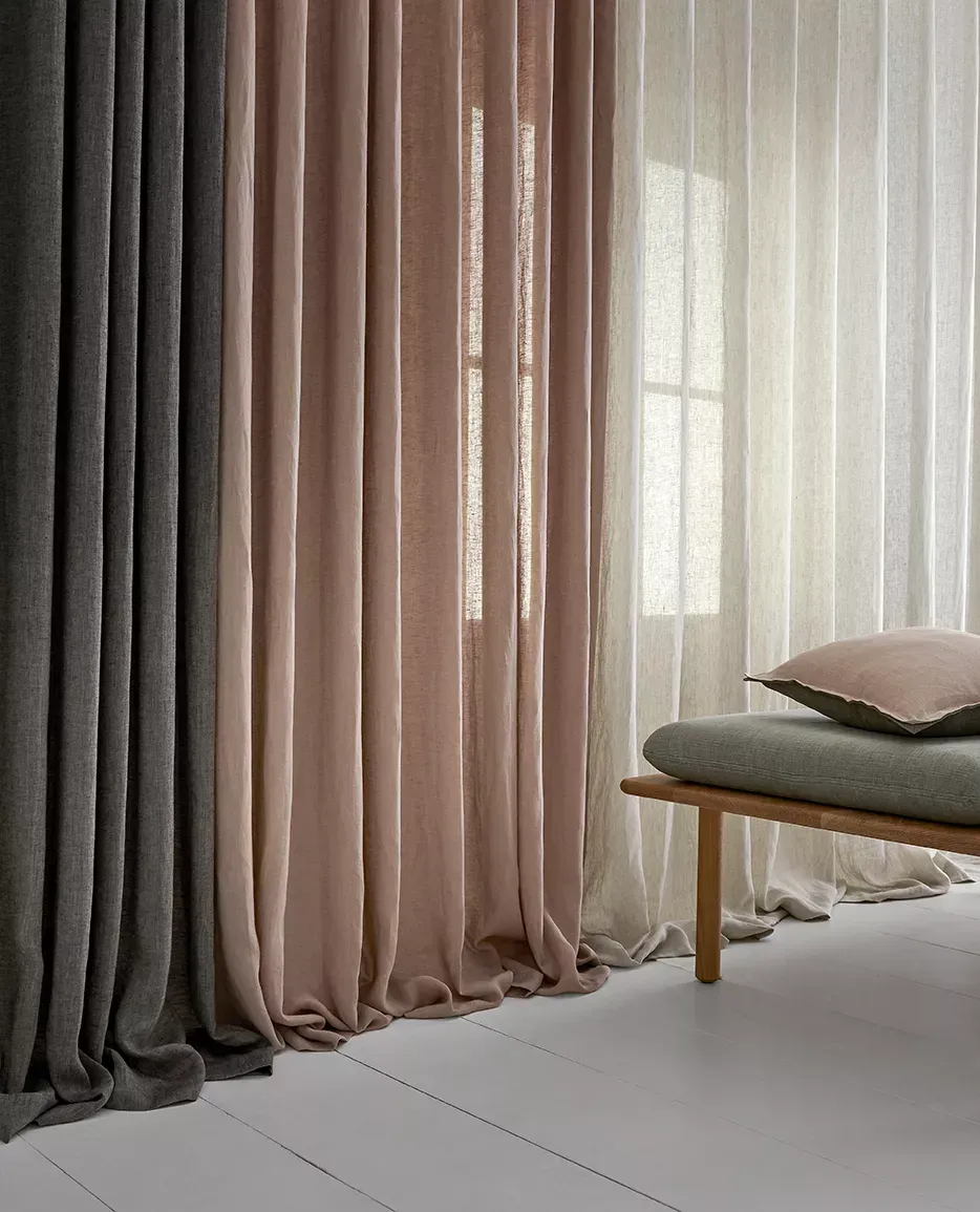 Blue Floral Curtain — Bundaberg, Qld — Andersons Curtains & Blinds