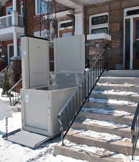 Enclosed wheelchair lift — elevator installation in Bothell, WA