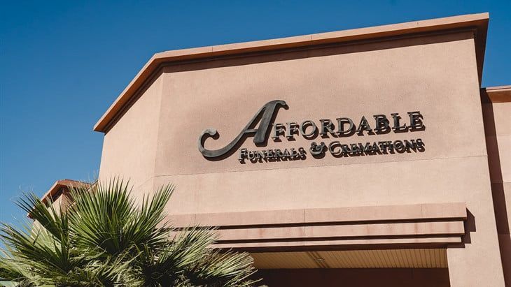 Exterior view of Affordable Funerals & Cremations in St. George, UT