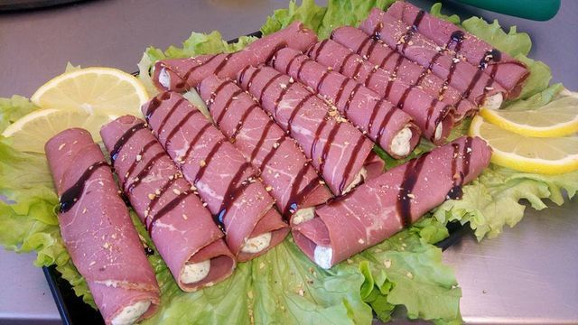 involtini aromatizzati all'aceto