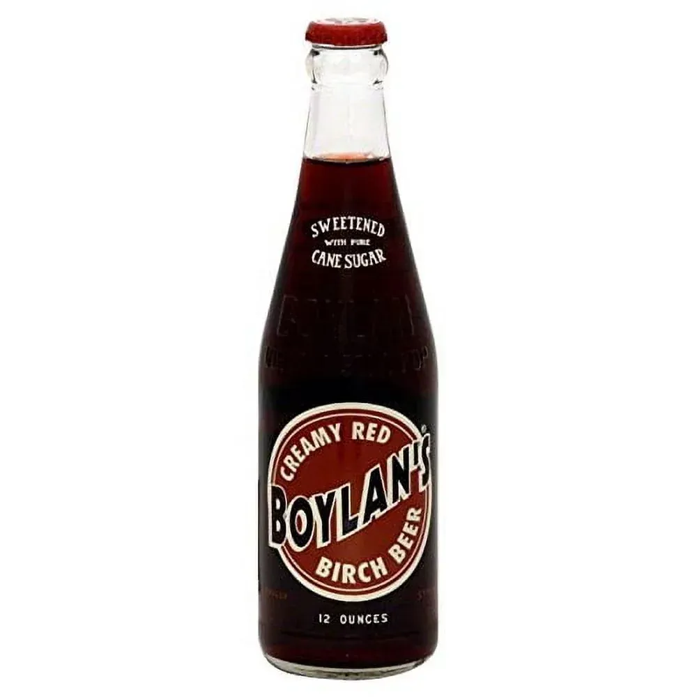 BOYLAN CREAMY RED BIRCH BEER SODA 24/12 oz