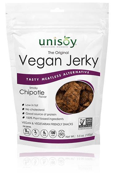 UNISOY VEGAN JERKY - SMOKY CHIPOTLE 12/3.5 oz