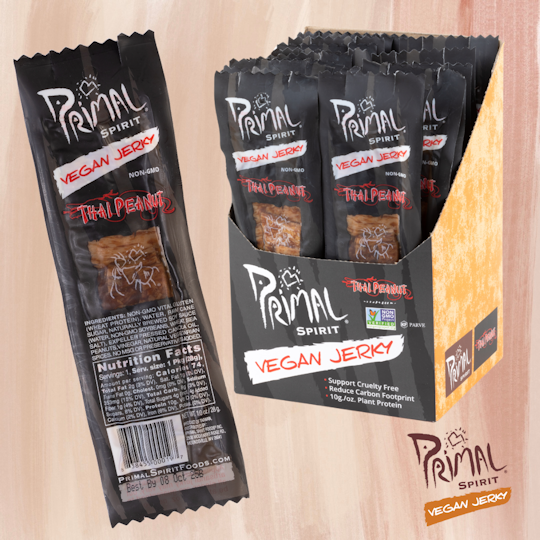 PRIMAL STRIPS JERKY THAI PEANUT 24/1 oz