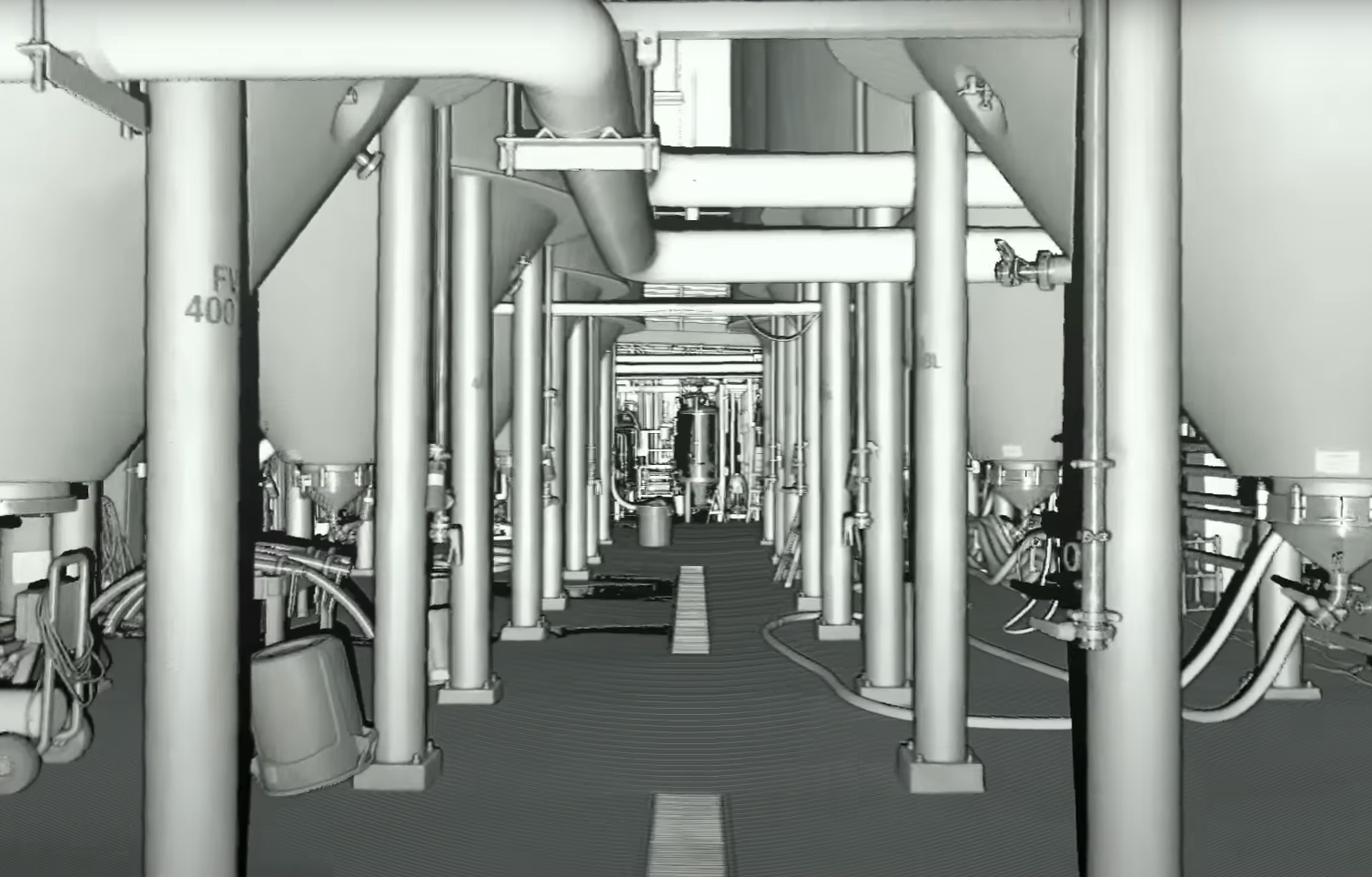 Terrestrial LiDAR scan of finished construction on an industrial plant in Jacksonville, Florida.