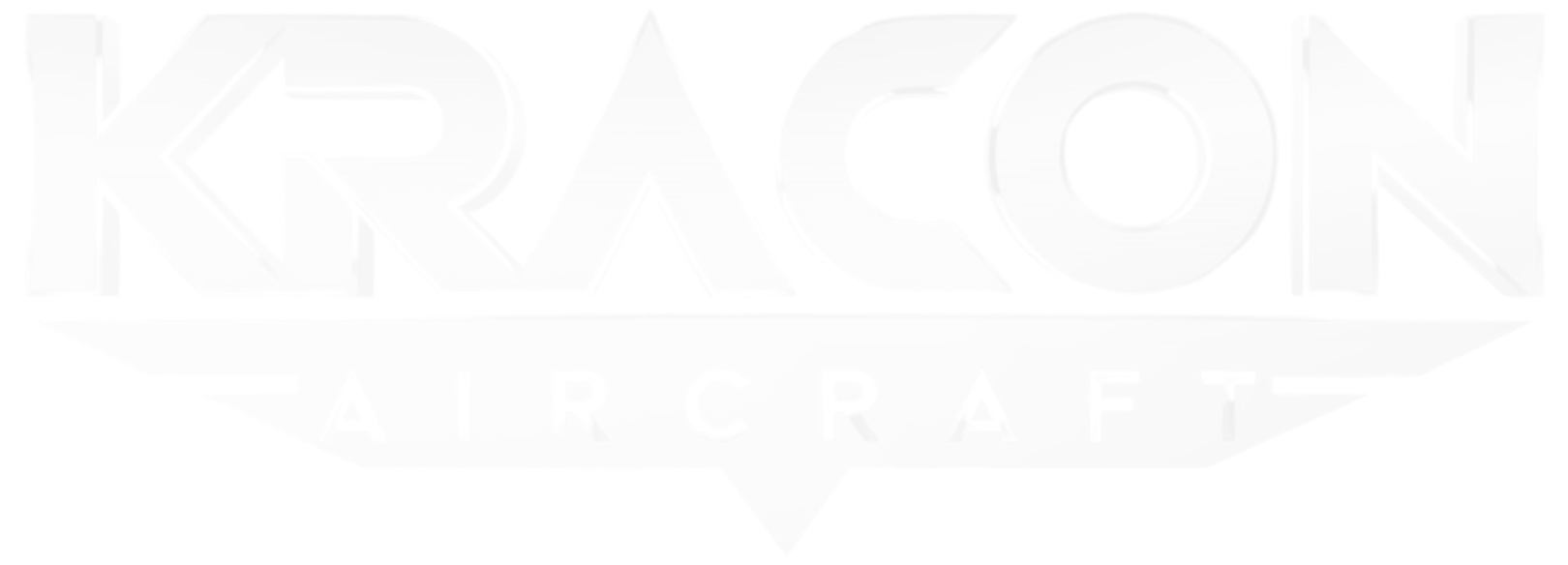 Kracon Aircraft White Logo