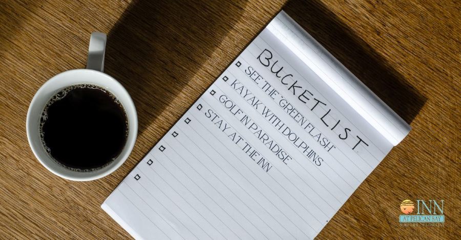 Bucket list vacation checklist.