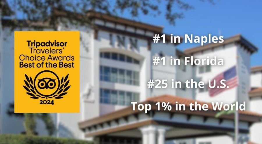 Inn at Pelican Bay Tripadvisor Traveler's Choice Best of the Best.