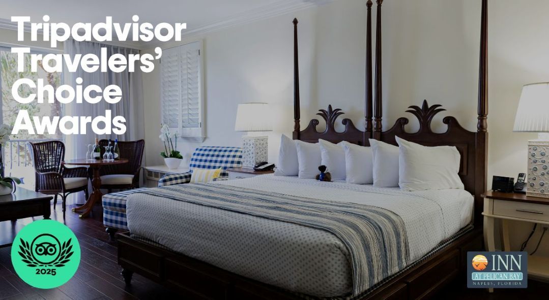 Inn at Pelican Bay named a 2025 Tripadvisor Travelers' Choice hotel.