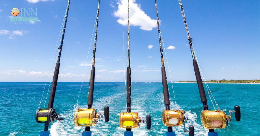 Fishing activity on the water in Naples, Florida.