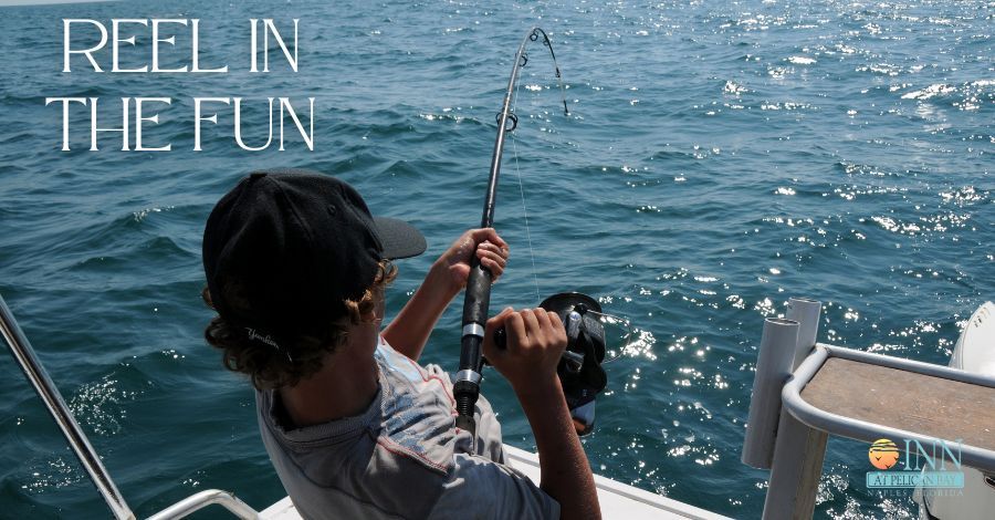 Man fishing to represent a Naples fishing getaway.