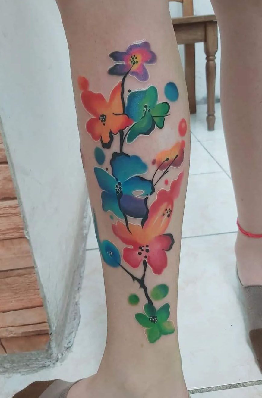 Flower Tattoo — New York, NY — Custom Tattoo