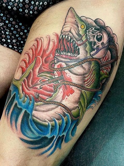 Shark Tattoo Design — New York, NY — Custom Tattoo