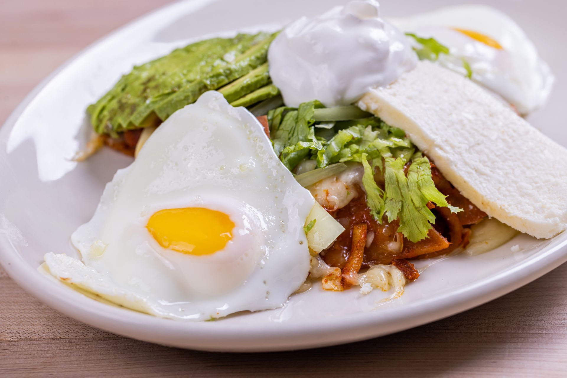 Scratch made Chilaquiles Breakfast