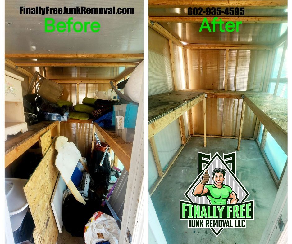 Before and After Clean Out