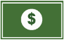 Green rectangle with white dollar sign.