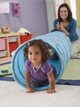 Toddler playing with teacher at school - Cottage School , Boulder Colorado