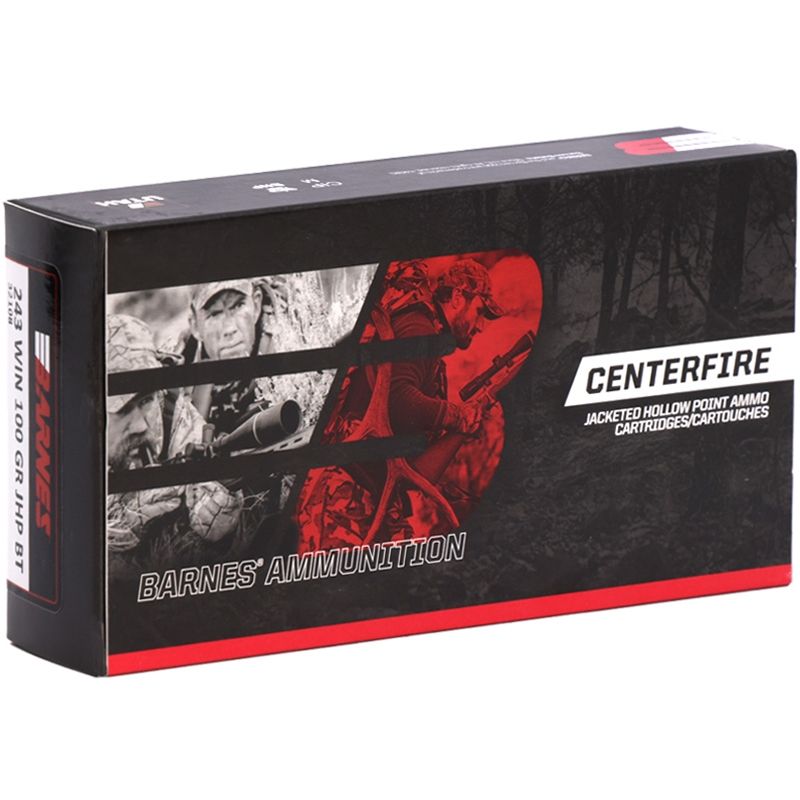 Box of PMC X-TAC 5.56mm rifle cartridges with three rounds in front. The box is black, yellow, and red.