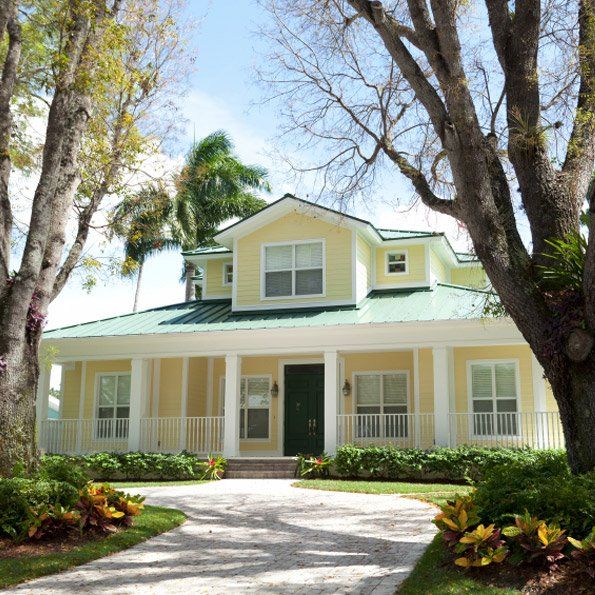 image of the exterior of a white house