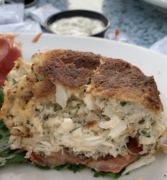 A close up of a piece of food on a plate