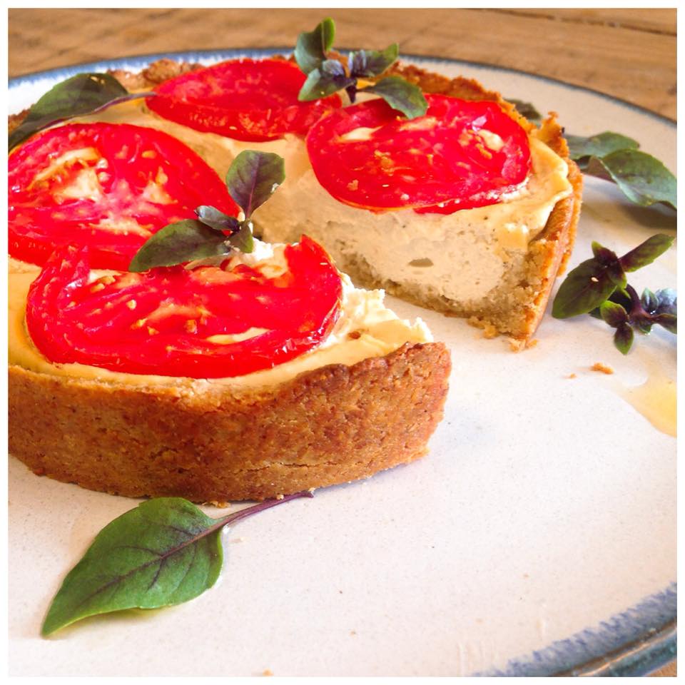 Quiche Proteica de Queijo e Tomate
