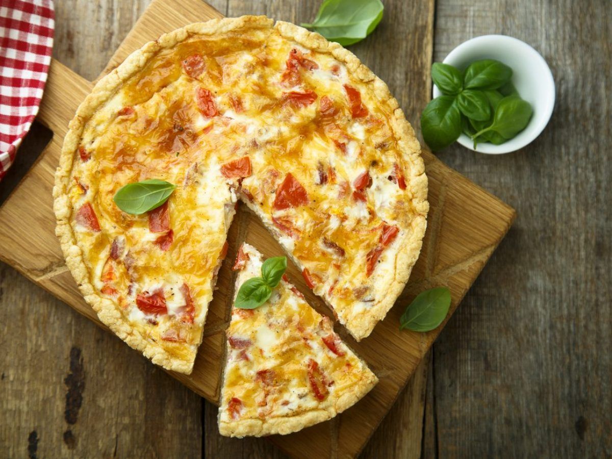 Quiche Proteica Queijo e Tomate