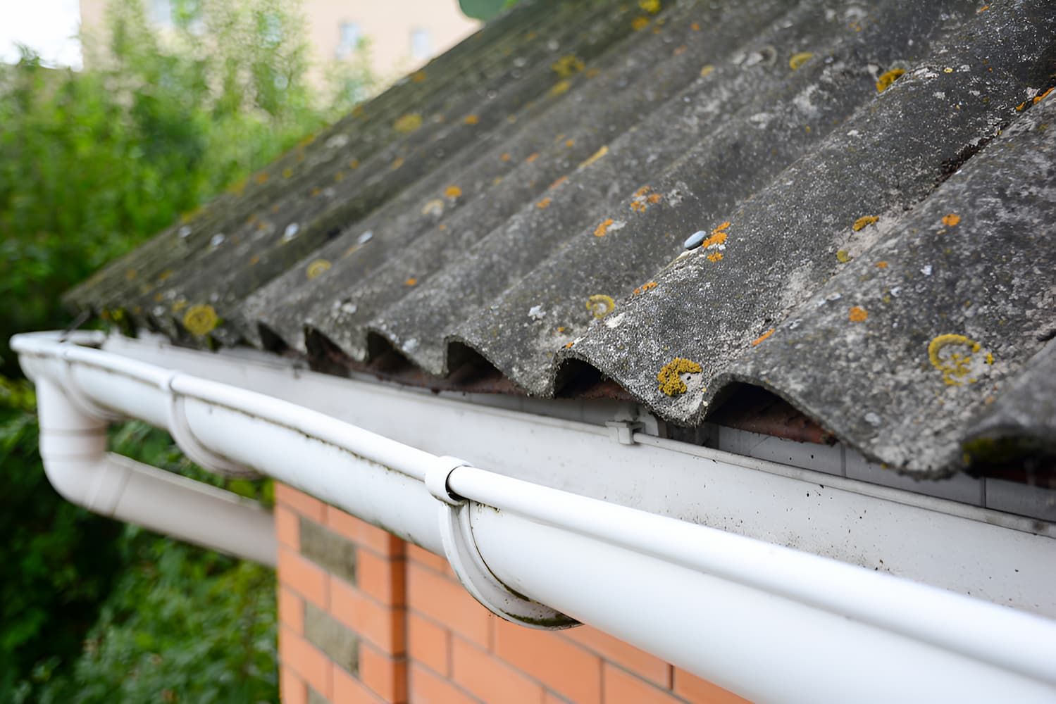 A Close Up of a Gutter on the Roof of a House — Veramax Industries in Mackay, QLD