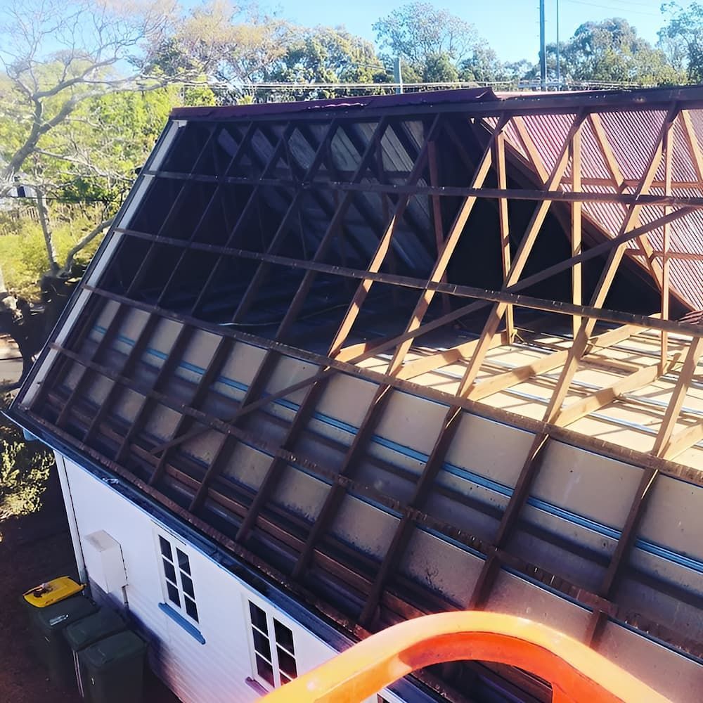 A Building With a Roof That is Being Built — Veramax Industries in Park Avenue, QLD
