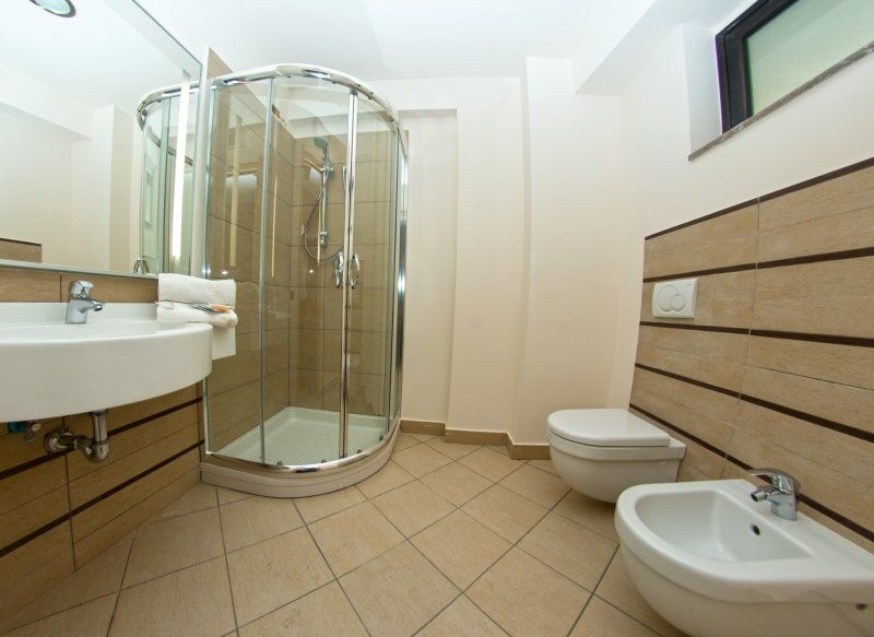 Room with bathroom