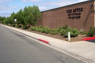Self Storage Facilities — Side View of The Attic Self Storage Building in El Cajon,  CA