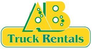 a b truck rentals business logo