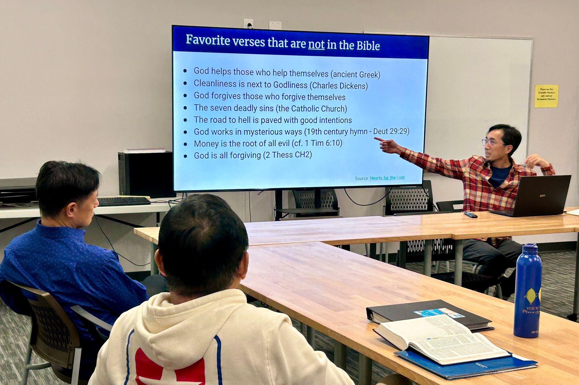 Sunday school for Chinese Christians in Raleigh, North Carolina