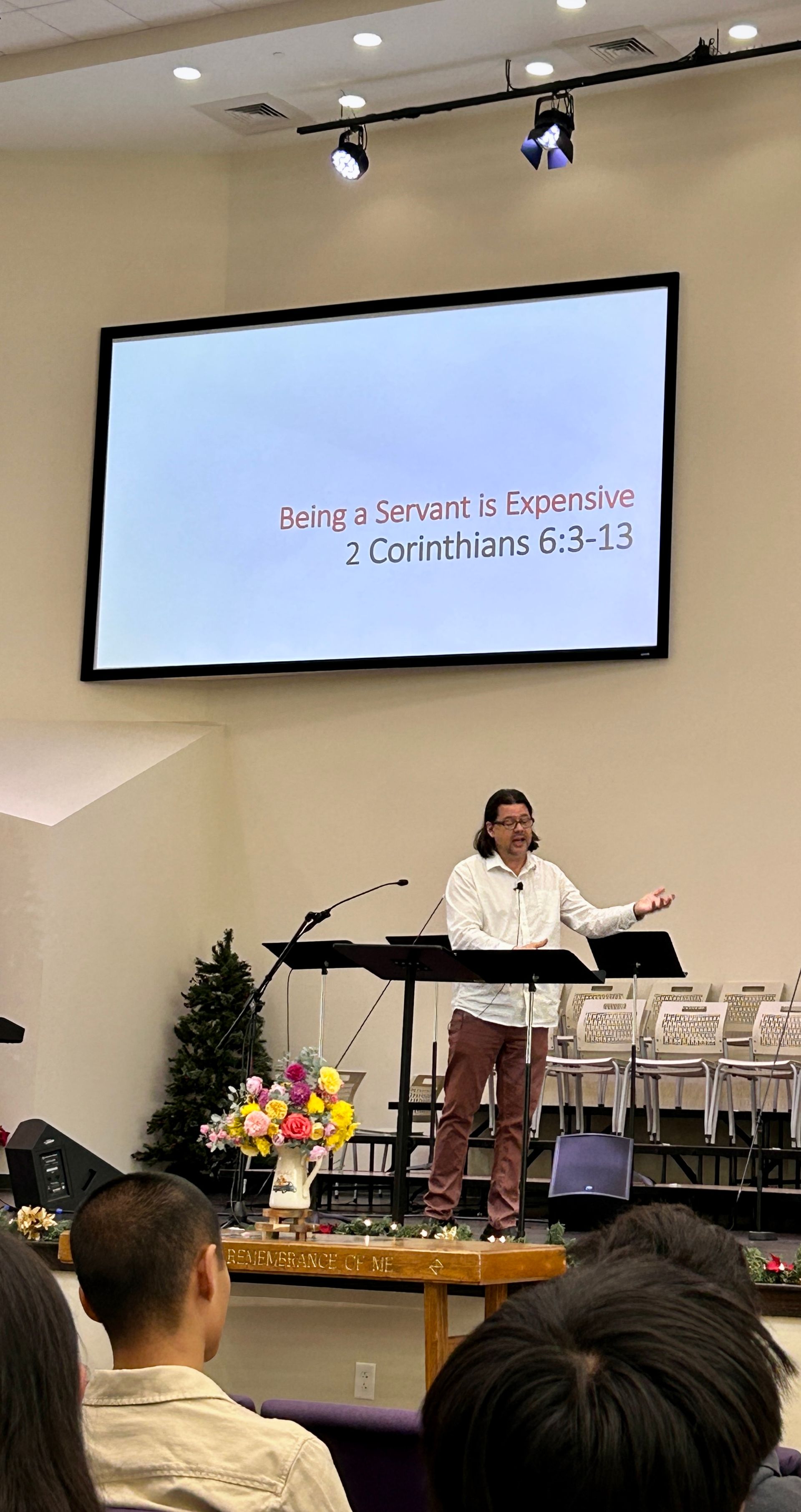 Chinese Christians invited to hear God's word preached from Scripture without worldly influences.