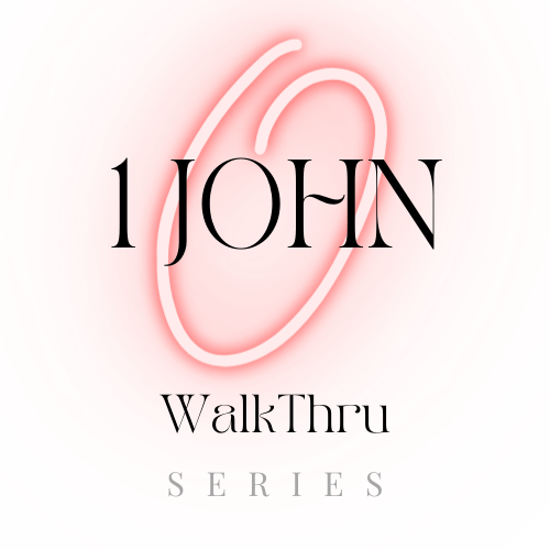 A logo for the 1 john walk thru series