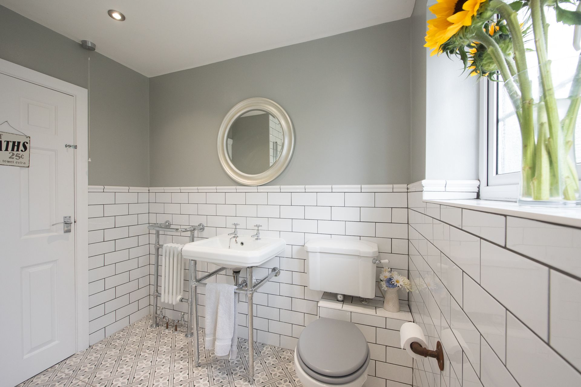 Small Bathroom with White Subway Tile — San Antonio, TX — Villa Tile Service